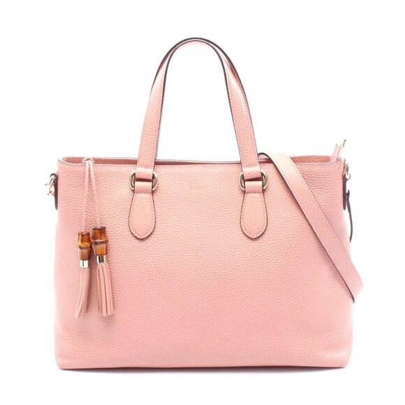 Gucci Bamboo Leather Handbag - Picture 1 of 6